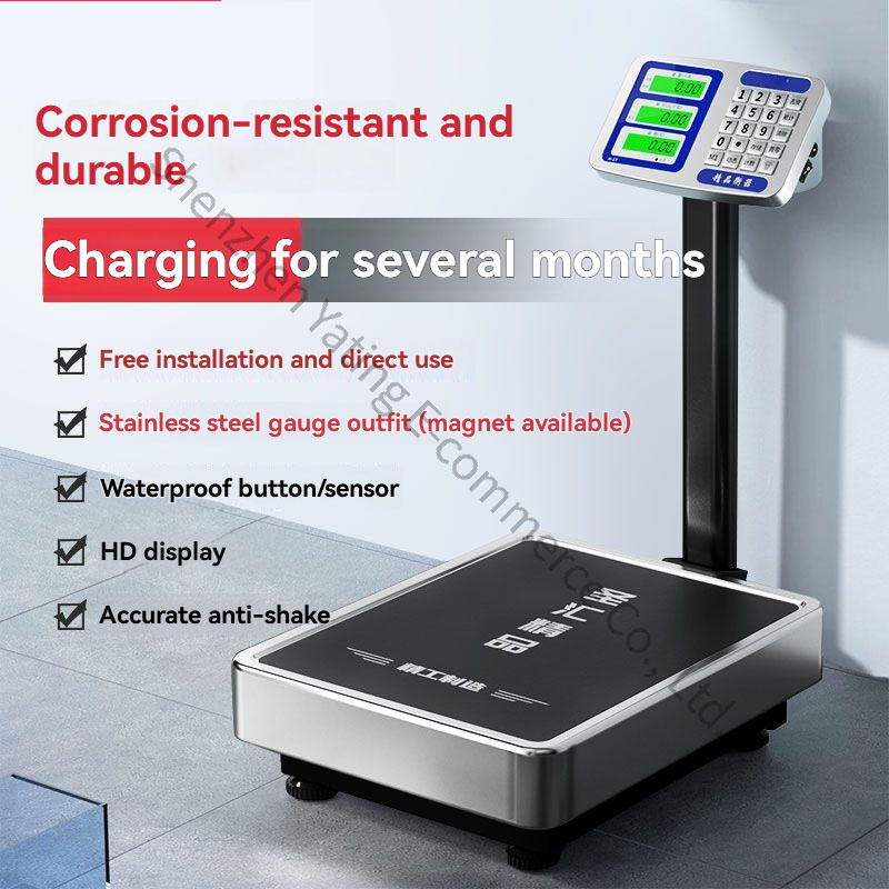 Kitchen Scale Precise - เครื่องชั่งครัวอิเล็กทรอนิกส์ 200 กก. เครื่องชั่งแบบพับได้สำหรับร้านค้า เครื่องชั่งแบบแท่นความแม่นยำสูง เครื่องชั่งพกพาแบบพับได้สำหรับธุรกิจ