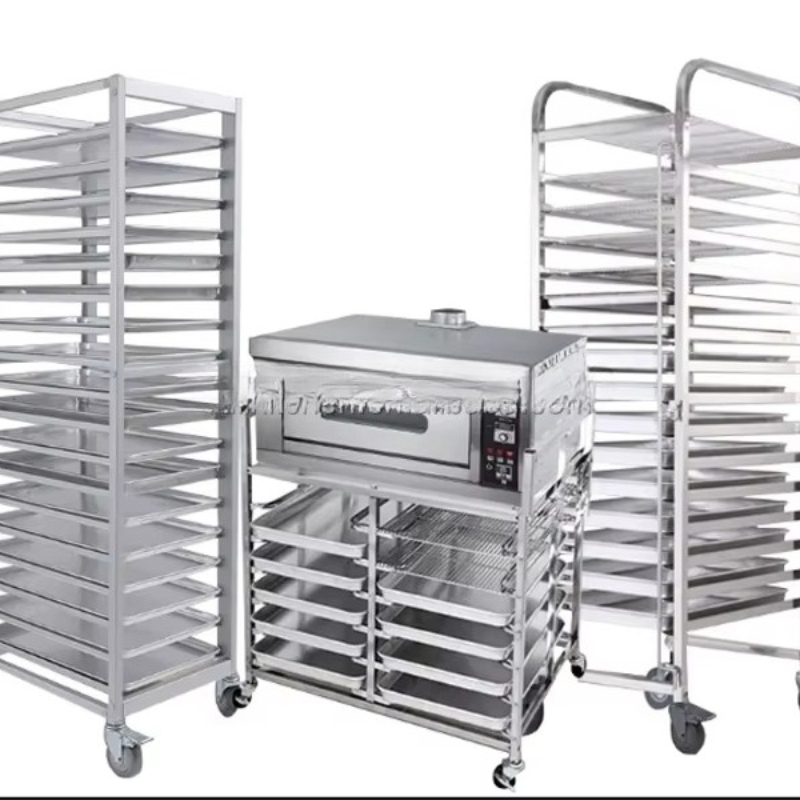 Kitchen Baking Cart - รถเข็นอุปกรณ์ครัวสำหรับอบ อบแห้ง และอบแห้งแบบระเหยน้ำ คุณภาพสูง ทำจากสแตนเลส 304