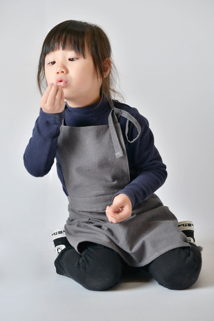 Baking Kitchen Kids - ชุดเอี๊ยมเด็กผ้าฝ้าย ชุดแม่ลูก ชุดเด็กสำหรับทำขนม DIY กระโปรงสีพื้น งานศิลปะ