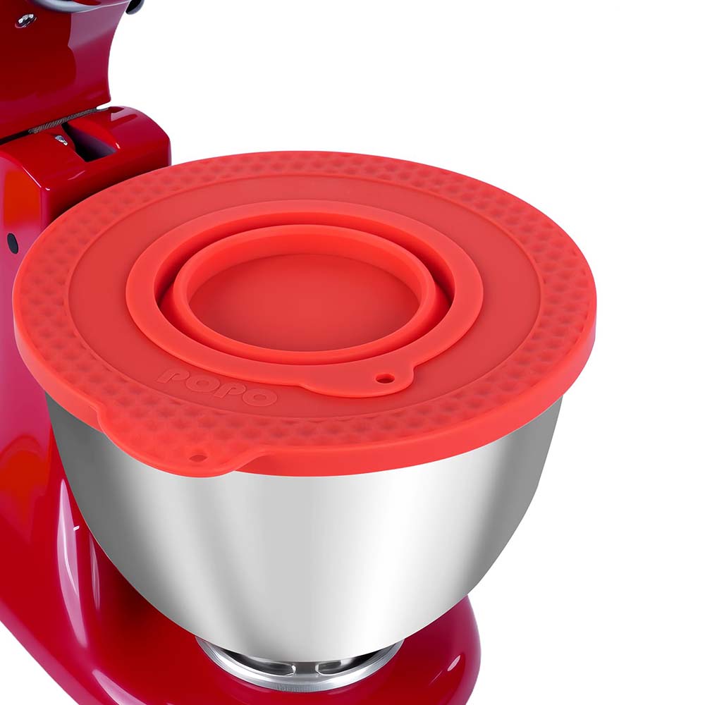 Kitchen Aid Baking Lid - ฝาครอบชามซิลิโคนสำหรับเครื่องผสมอาหารแบบหัวเอียงขนาด 4.5-5 ควอร์ต พร้อมฝาปิดกันน้ำหก ใช้ได้กับเครื่อง KitchenAid