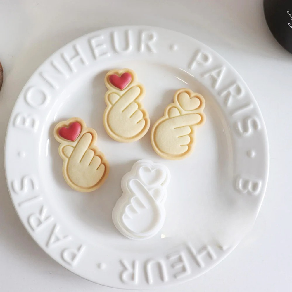 Baking Kitchen Diy - แม่พิมพ์คุกกี้รูปท่าทางแสดงความรัก แม่พิมพ์คุกกี้ขนาดเล็ก แม่พิมพ์ตัดเค้กฟองดอง 3 มิติ อุปกรณ์ทำขนม