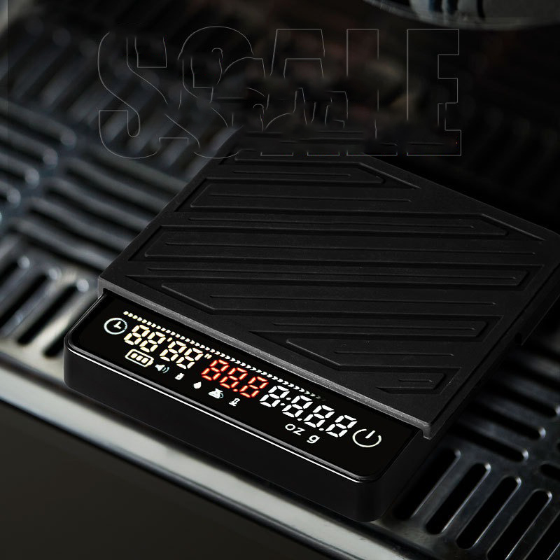 Kitchen Scale Precise - เครื่องชั่งกาแฟความแม่นยำสูงแบบชาร์จไฟได้การตรวจสอบอัตราการไหลเครื่องชั่งน้ำหนักอิเล็กทรอนิกส์ขนาดเล็กสำหรับเอสเพรสโซกลางแจ้งและใช้ในครัว