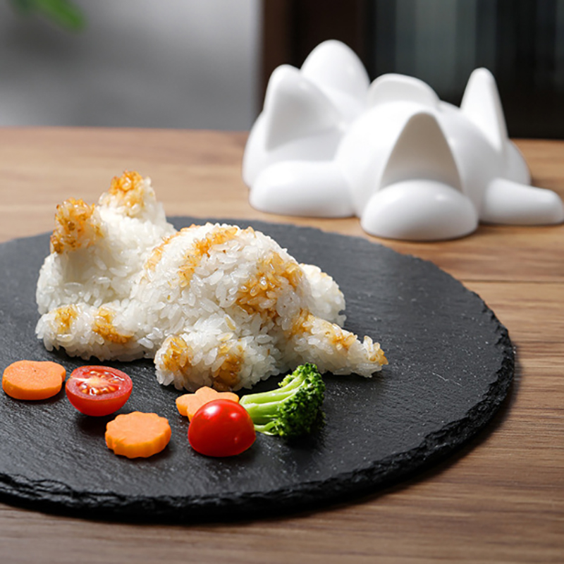 Baking Kitchen Kids - 【ความงาม】1 ชิ้น อุปกรณ์ทำซูชิรูปแมวน่ารัก แม่พิมพ์ข้าวปั้น รูปสัตว์ สำหรับเด็ก