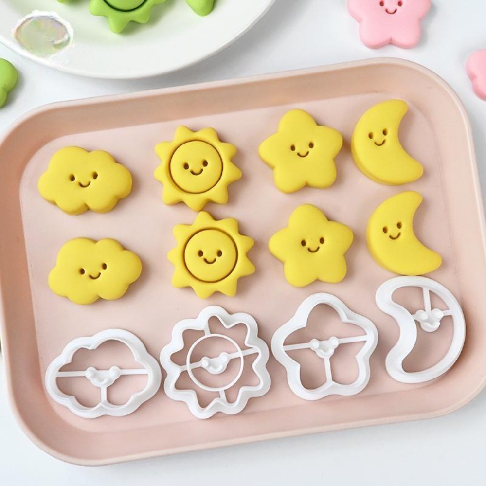 Baking Kitchen Diy - แม่พิมพ์คุกกี้รูปพระจันทร์ ดาว และพระอาทิตย์ แม่พิมพ์ตัดเค้ก 3 มิติ