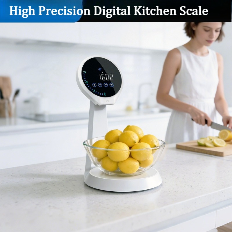 Kitchen Scale Precise - เครื่องชั่งดิจิตอลความแม่นยำสูงสำหรับครัว, เครื่องชั่งอาหารอเนกประสงค์สำหรับการอบ พร้อมการชั่งน้ำหนักแบบละเอียดเป็นกรัม