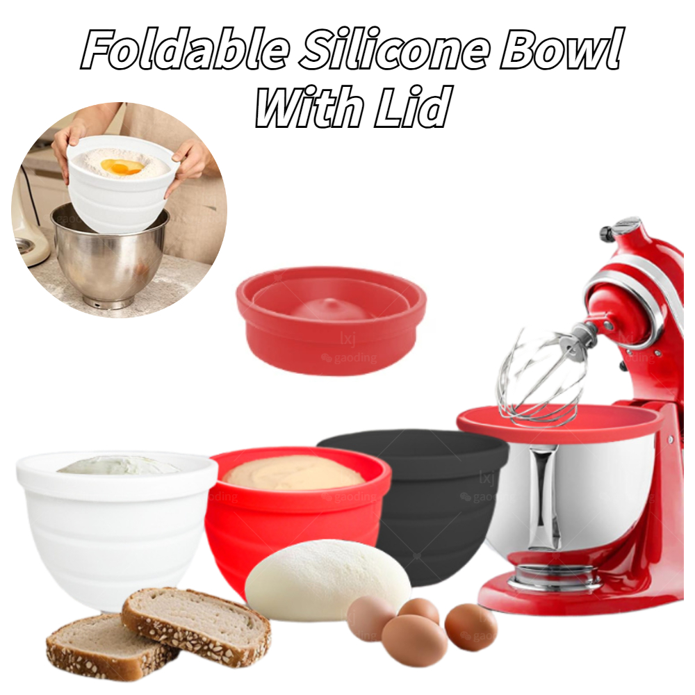 ชามซิลิโคนพับได้พร้อมฝาปิด - ส - Kitchen Aid Baking Lid บทวิจารณ์และราคา