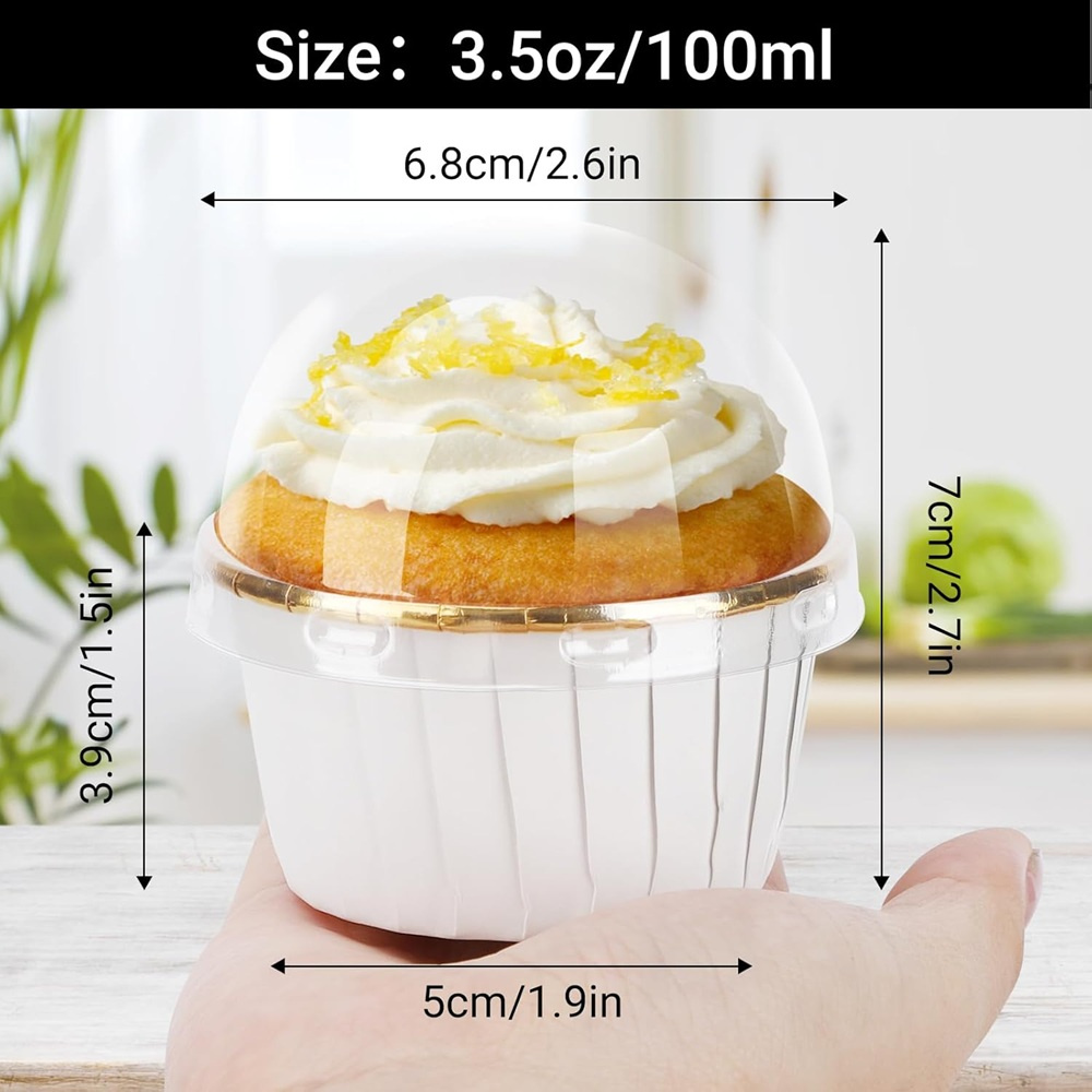 50 pcs มัฟฟินถ้วยกระดาษ Cupcak - Baking Kitchen Diy บทวิจารณ์และราคา
