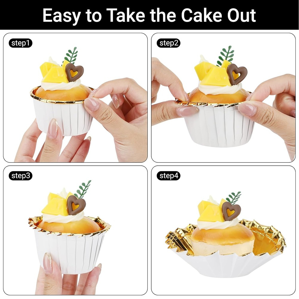 50 pcs มัฟฟินถ้วยกระดาษ Cupcak - Baking Kitchen Diy บทวิจารณ์และราคา