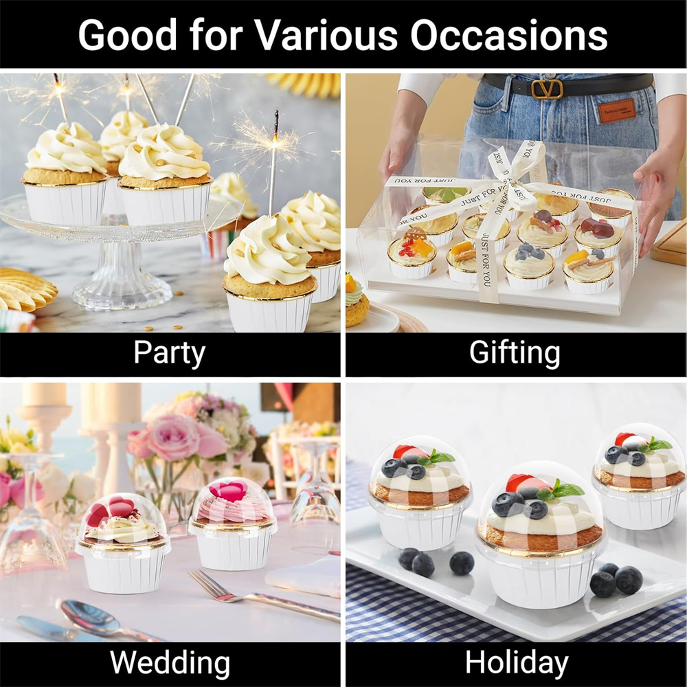 50 pcs มัฟฟินถ้วยกระดาษ Cupcak - Baking Kitchen Diy บทวิจารณ์และราคา