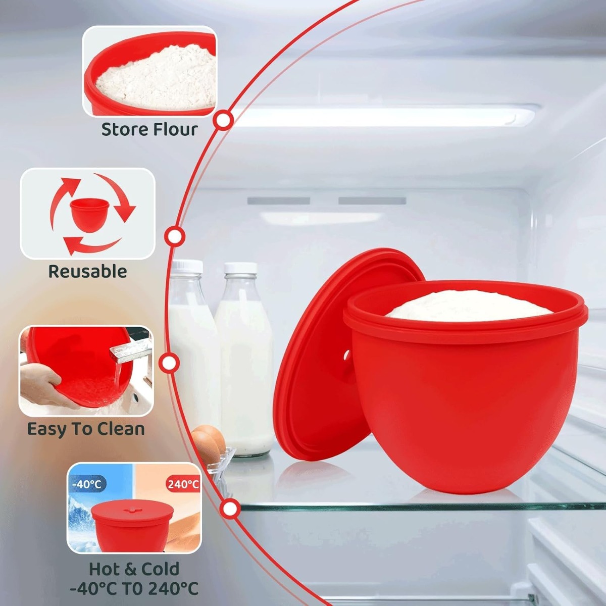 แผ่นรองชามซิลิโคนพร้อมฝาปิดสำห - Kitchen Aid Baking Lid บทวิจารณ์และราคา