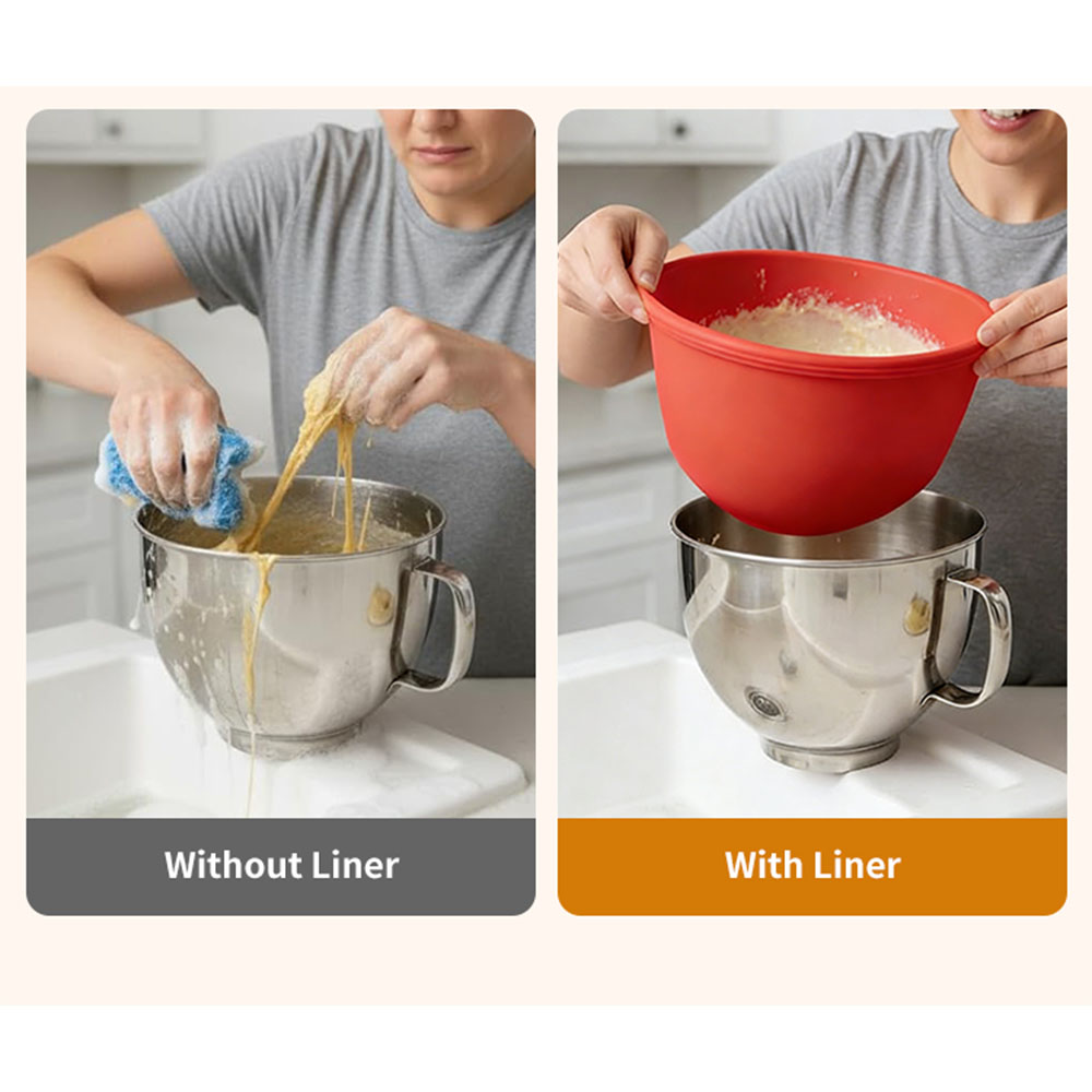 ชามซิลิโคนพร้อมฝาปิดสำหรับเครื - Kitchen Aid Baking Lid บทวิจารณ์และราคา