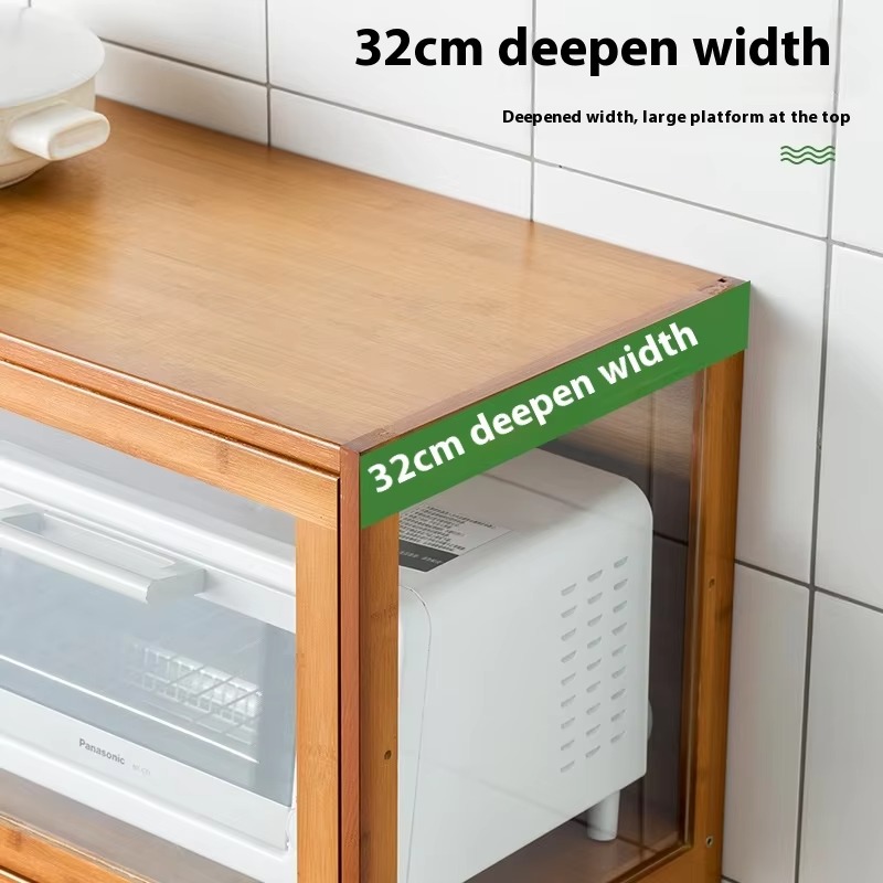 รถเข็นครัวไม้มะม่วง ตู้เก็บของ - Kitchen Baking Cart บทวิจารณ์และราคา