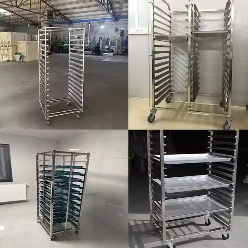 รถเข็นสแตนเลสสำหรับอบขนม 6 10  - Kitchen Baking Cart บทวิจารณ์และราคา