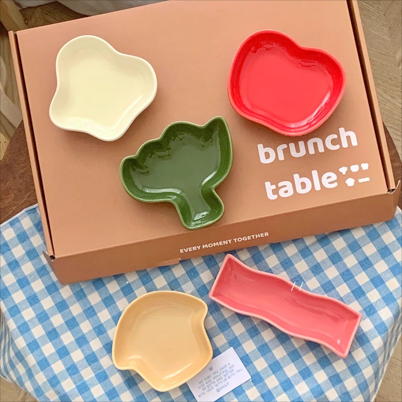 น่ารักผักเซรามิคจานติ่มซําสร้า - Kitchen Baking Utensil Set บทวิจารณ์และราคา