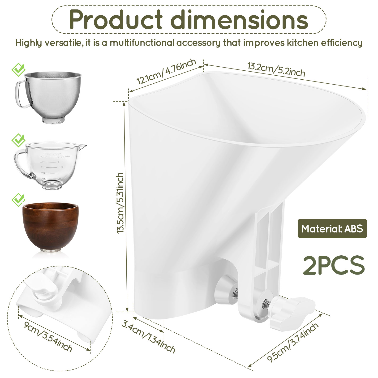 กรวยรับแป้งกันหก สำหรับเครื่อง - Kitchen Aid Baking Mixer บทวิจารณ์และราคา