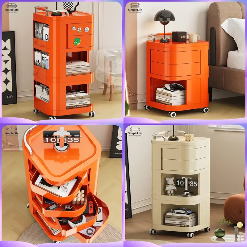 รถเข็นครัวพร้อมล้อเลื่อน ตู้เก - Kitchen Baking Cart บทวิจารณ์และราคา