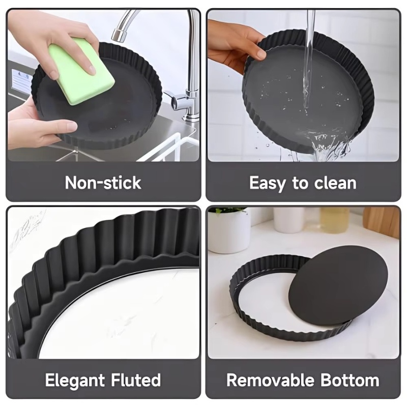 ถาดอบเค้กแบบถอดก้นได้ 1 ชิ้น ข - Kitchen Baking Products บทวิจารณ์และราคา