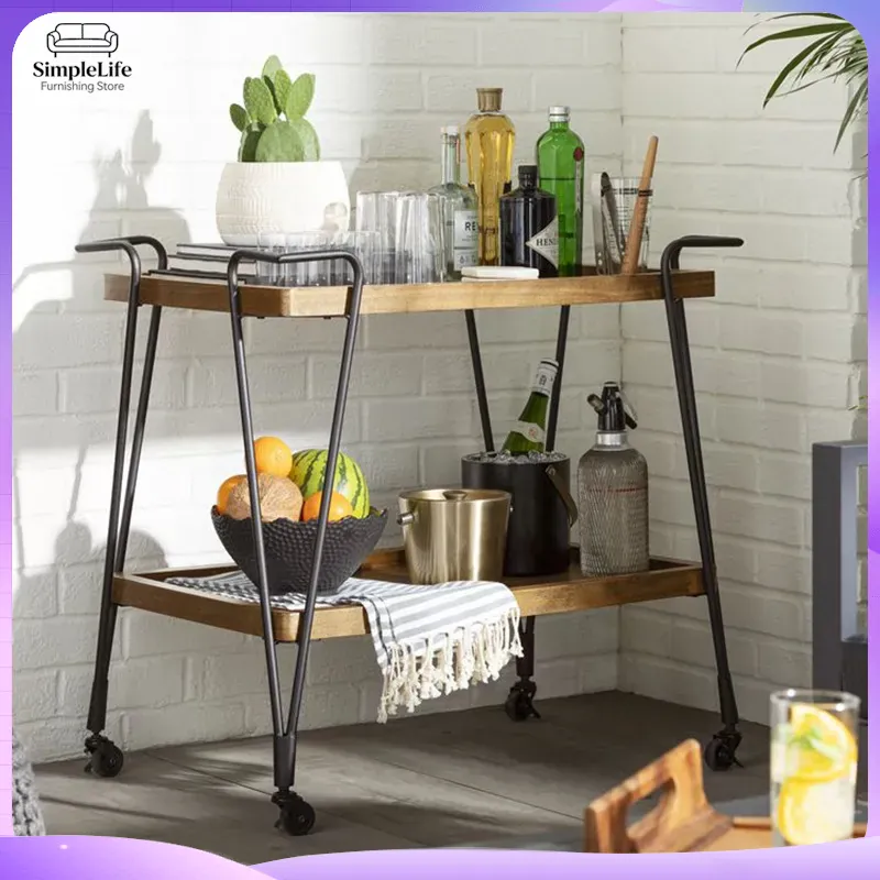 รถเข็นครัวพร้อมล้อเลื่อน สำหรั - Kitchen Baking Cart บทวิจารณ์และราคา